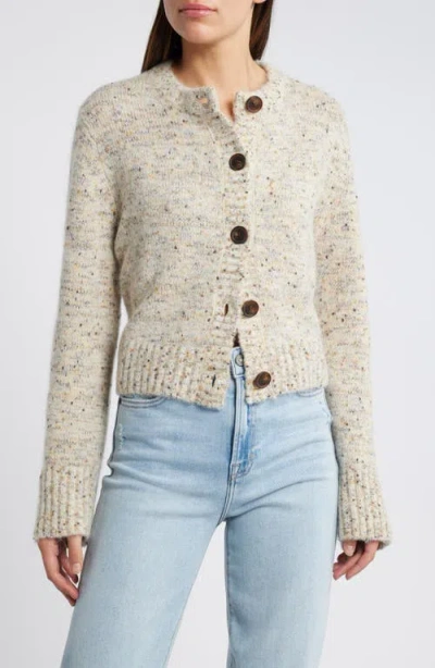 & Other Stories Wool & Alpaca Blend Cardigan In Beige Medium Dusty