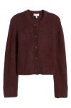& Other Stories Wool & Alpaca Blend Cardigan In Red Dark