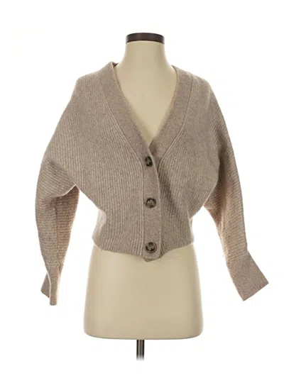 Pre-owned & Other Stories Wool Cardigan Sweater In Tan