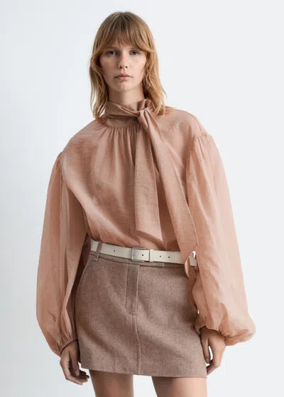 & Other Stories Wool Mini Skirt In Brown