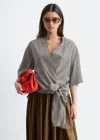 & Other Stories Wrap-front Blouse In Multi