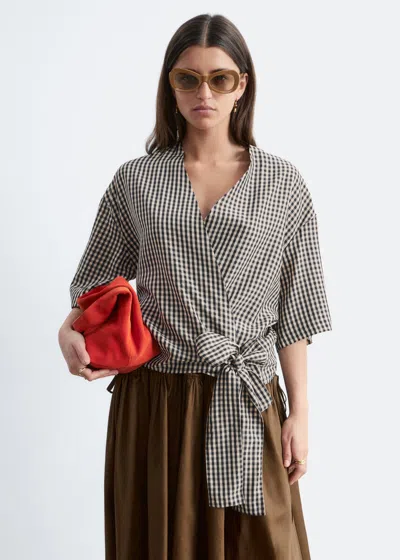 & Other Stories Wrap-front Blouse In Multi