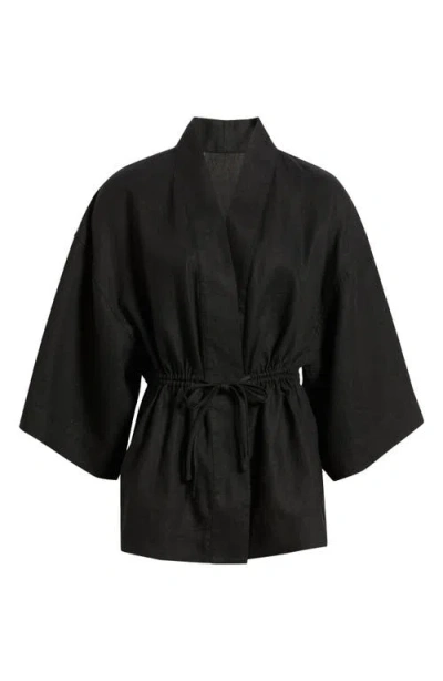 & Other Stories Zinnia Drawstring Jacket In Black