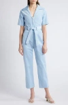 & Other Stories Zip Front Corduroy Jumpsuit In Light Blue