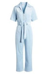 & Other Stories Zip Front Corduroy Jumpsuit In Light Blue
