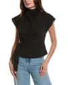 Rouge &  1/4-zip Top In Black