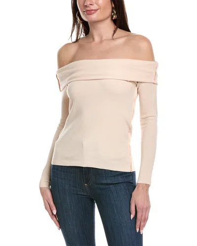 & Rouge Off-the-shoulder Sweater In White