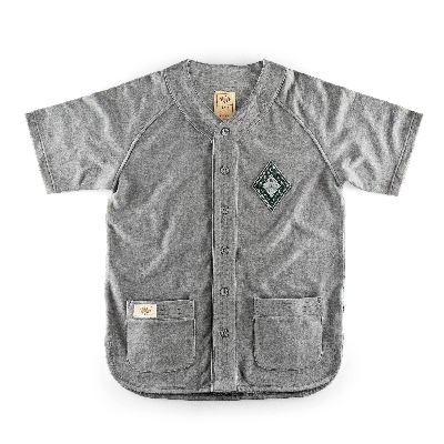 &sons Trading Co Men's &sons Bleacher Baseball Shirt Grey Marl In Gray