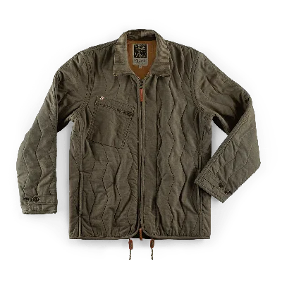 &sons Trading Co Men's &sons Flak Quilted Jacket Green