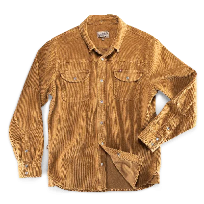 &sons Trading Co Men's &sons Sunday Shirt Corduroy Tan In Brown