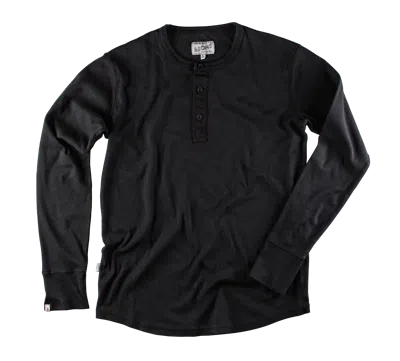 &sons Trading Co Men's The New Elder Henley Shirt Black