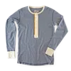 &sons Trading Co Men's &sons Wilder Henley Ticking Blue In Blue