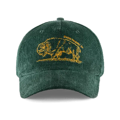 &sons Trading Co Men's Bison Cord Cap Green