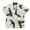 &sons Trading Co Men's Black / White Flight Print Shirt Off White