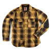 &sons Trading Co Men's Black / Yellow / Orange Carder Shirt Ochre Check In Black/yellow/orange