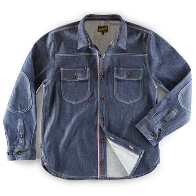&sons Trading Co Men's Blue Cassidy Denim Shirt Indigo