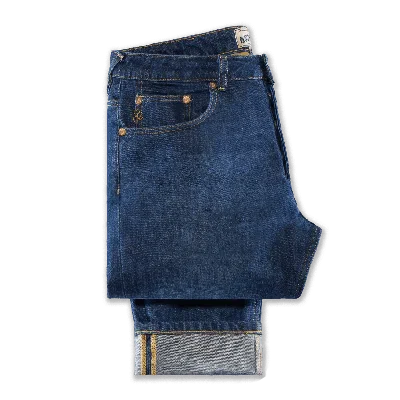 &sons Trading Co Men's Blue Colton Tapered Fit Jean Dark Wash