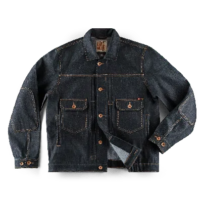 &sons Trading Co Men's Blue Open Range Jacket Raw Indigo