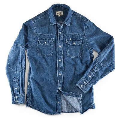 &sons Trading Co Men's Blue Sunday Shirt Light Denim