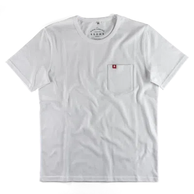 &sons Trading Co Men's Boxer T-shirt White
