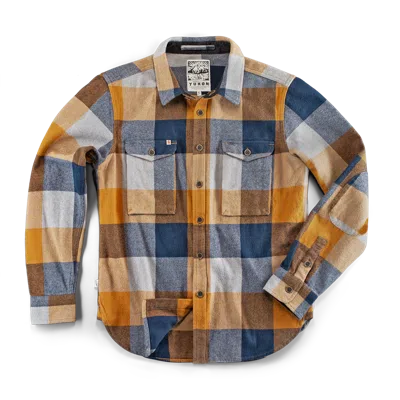 &sons Trading Co Men's Brown Andsons Big Yukon Flannel Check Shirt Tan