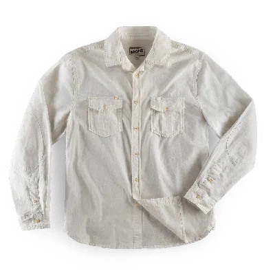 &sons Trading Co Men's Coast Long Sleeve Shirt Off-white