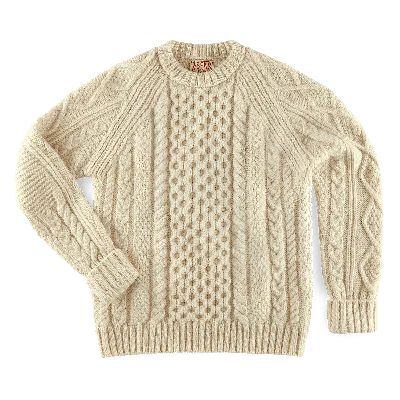 &sons Trading Co Men's Neutrals Clyde Knit Jumper Ecru In Beige