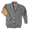 &sons Trading Co Men's Pioneer British Wool Cardigan Grey In Gray