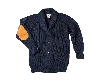 &sons Trading Co Men's Pioneer British Wool Cardigan Navy In Blue