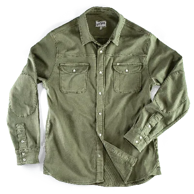 &sons Trading Co Men's Sunday Shirt Army Green 2