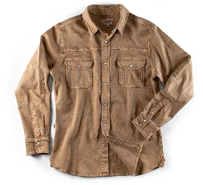 &sons Trading Co Men's Sunday Shirt Dark Tan In Brown