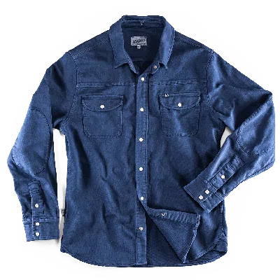&sons Trading Co Men's Sunday Shirt Navy In Blue