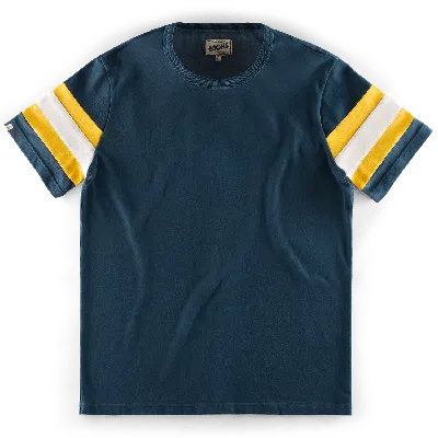 &sons Trading Co Men's White / Blue / Yellow Santa Cruz T-shirt Navy In White/blue/yellow