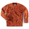 &sons Trading Co Men's Yellow / Orange Abel Ribbed Crew Neck Burnt Orange In Yellow/orange