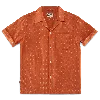 &sons Trading Co Men's Yellow / Orange Del Rey Ikat Shirt Burnt Orange