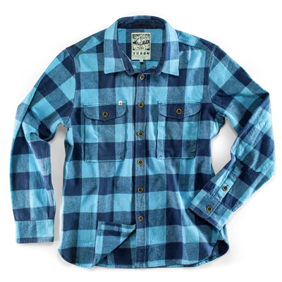 &sons Trading Co Men's Yukon Flannel Field Shirt Blue