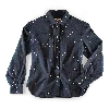 &sons Trading Co Women's Blue Damsons Western Shirt Navy Polka Dot In Blue
