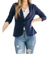 And The Why Acting Like A Lady Blazer In Navy / Blue In Multi