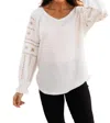 And The Why Breath Of Fresh Air Top In White In White