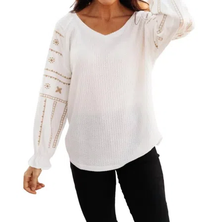 And The Why Breath Of Fresh Air Top In White