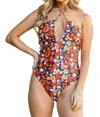 And The Why Changing Tides Halter Swimsuit In Black In Black