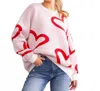 And The Why Lover Sweater In Pink In Pink