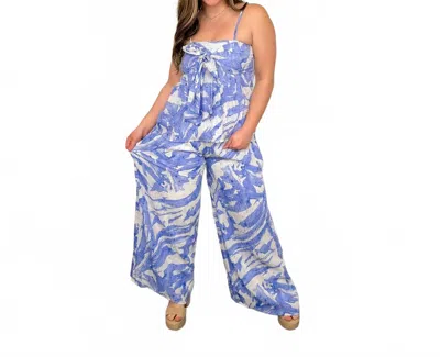 And The Why My Turn Tank Top In Blue In Multi