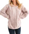 And The Why On The Fritz Fringe Sweater In Beige In Beige