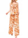 And The Why Penni Pants In Orange / Ivory