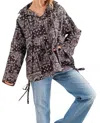 And The Why Say We Can Bandana Print Windbreaker Jacket In Black In Black