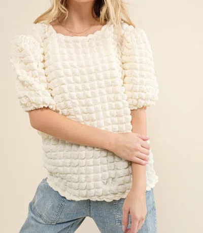 And The Why Set On You Top In Ivory In Beige