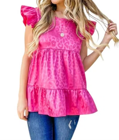 And The Why Thanks To You Blouse In Hot Pink