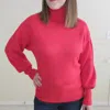 And The Why Turtleneck Sweater In Red In Red
