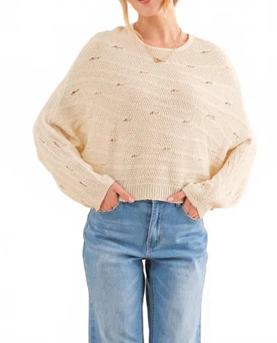 And The Why Vanilla Latte Sweater In Natural